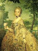 Anton Raphael Mengs maria luisa of parmathe princess of asturias oil